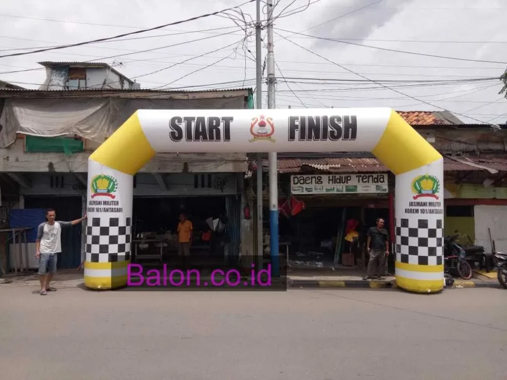 Balon Gate Start Finish Acara Jasmani TNI Antasari