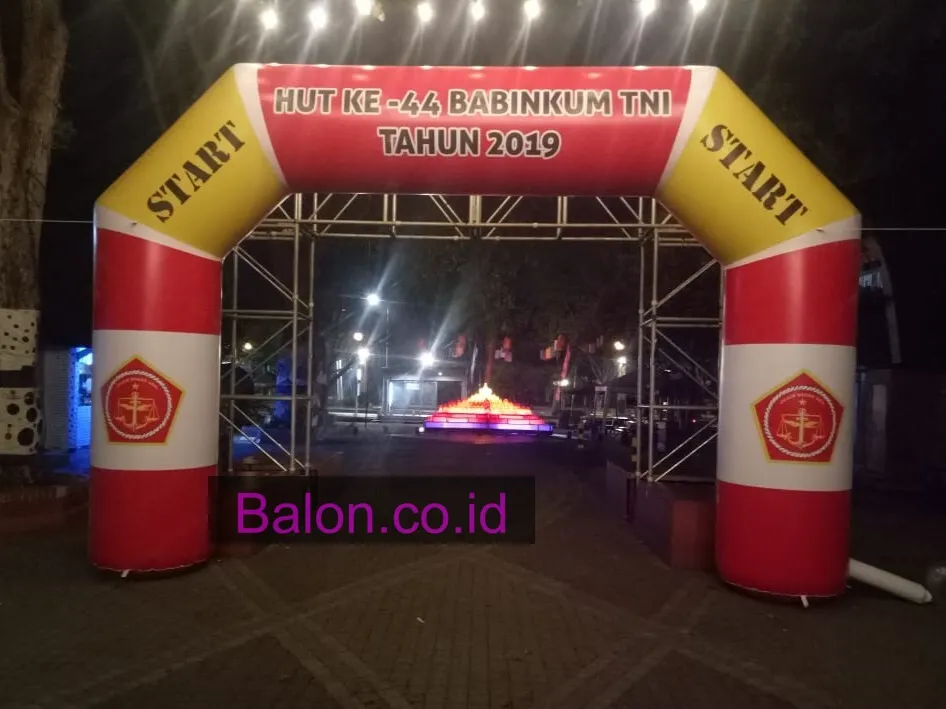 Balon Gate Start Finish HUT KE 44 BABINKUM TNI