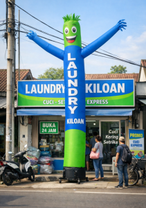 balon sky dancer untuk laundry kiloan