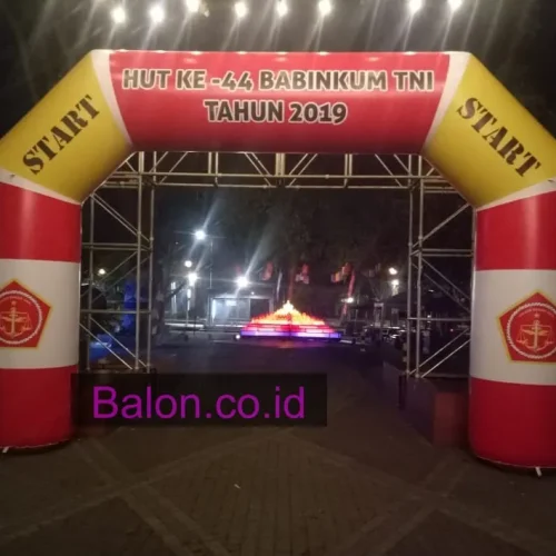 Balon Gate Start Finish HUT KE 44 BABINKUM TNI